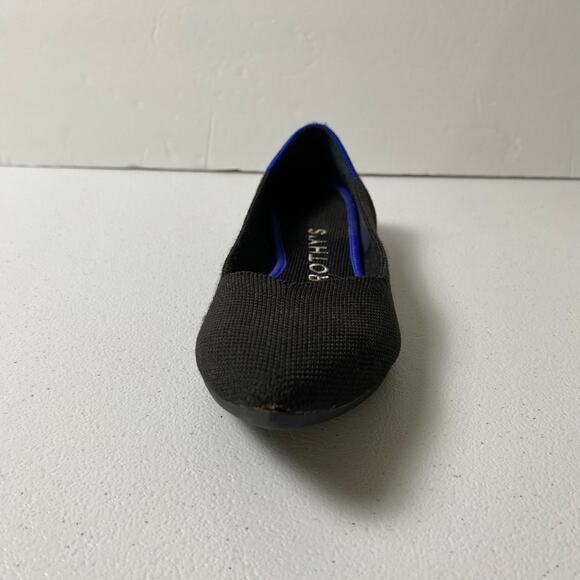 Rothy's Sz 6 ONE SINGLE LEFT SHOE Point Toe Black Replacement Amputee Knit Flat - Picture 5 of 16